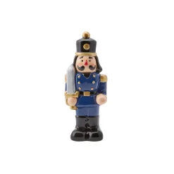 Discount Home New Year Christmas Ceramic Nutcracker Figure, 12cm, Multi Ornaments