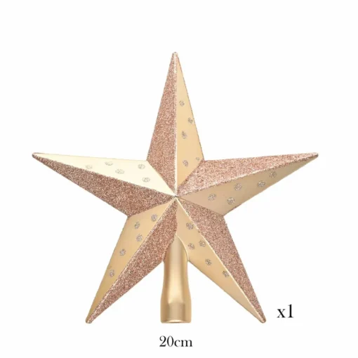 New Home New Year Christmas Star Tree Topper, 20cm, Ornaments