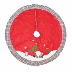 Online Home New Year Christmas Tree Skirt, Multi Ornaments