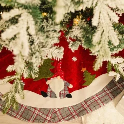 Online Home New Year Christmas Tree Skirt, Multi Ornaments