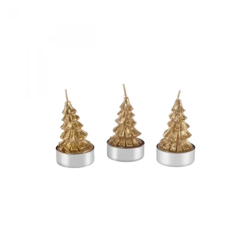 Sale Home New Year Tree 3-Piece Tealight Candles, Candles