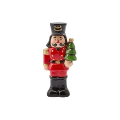 Best Home New Year Nutcracker Figurine, 12cm, Red Ornaments