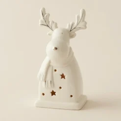 Discount Home New Year Reindeer LED Decorative Object, White Ornaments