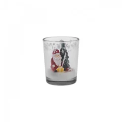 Clearance Home New Year Tiny House Glass Candle, 5.5x6.5cm, Multi Candles