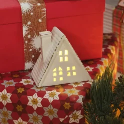New Home New Year White House LED Decorative Object, White Ornaments