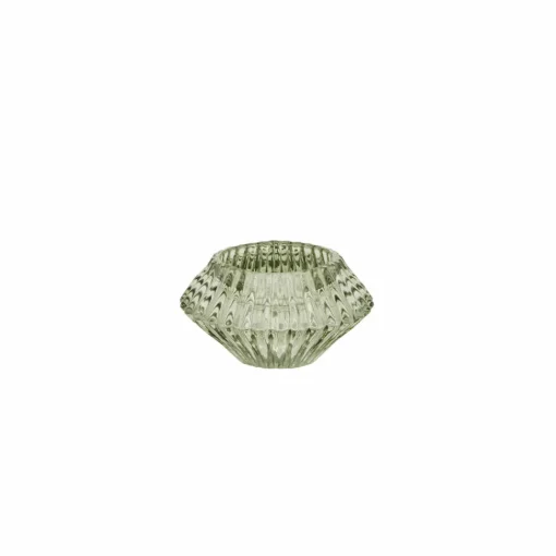 Outlet Home Pemy Double-Sided Candle Holder, 7x4cm, Green Candle Holder