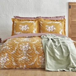 Best Home Petra Winter Duvet Cover Set with Bed Sheet, Double, Green Duvet Cover Sets
