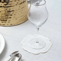 Best Home 6-Piece Cocktail Napkin, 14x14cm, White Placemats