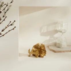 Best Home Rumble Fish Ornament, 7x8cm, Gold Ornaments