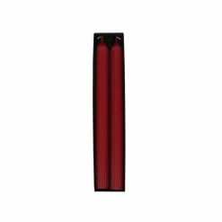 Best Home Wave 2-Piece Candle, 2cmx23cm, Red Candles