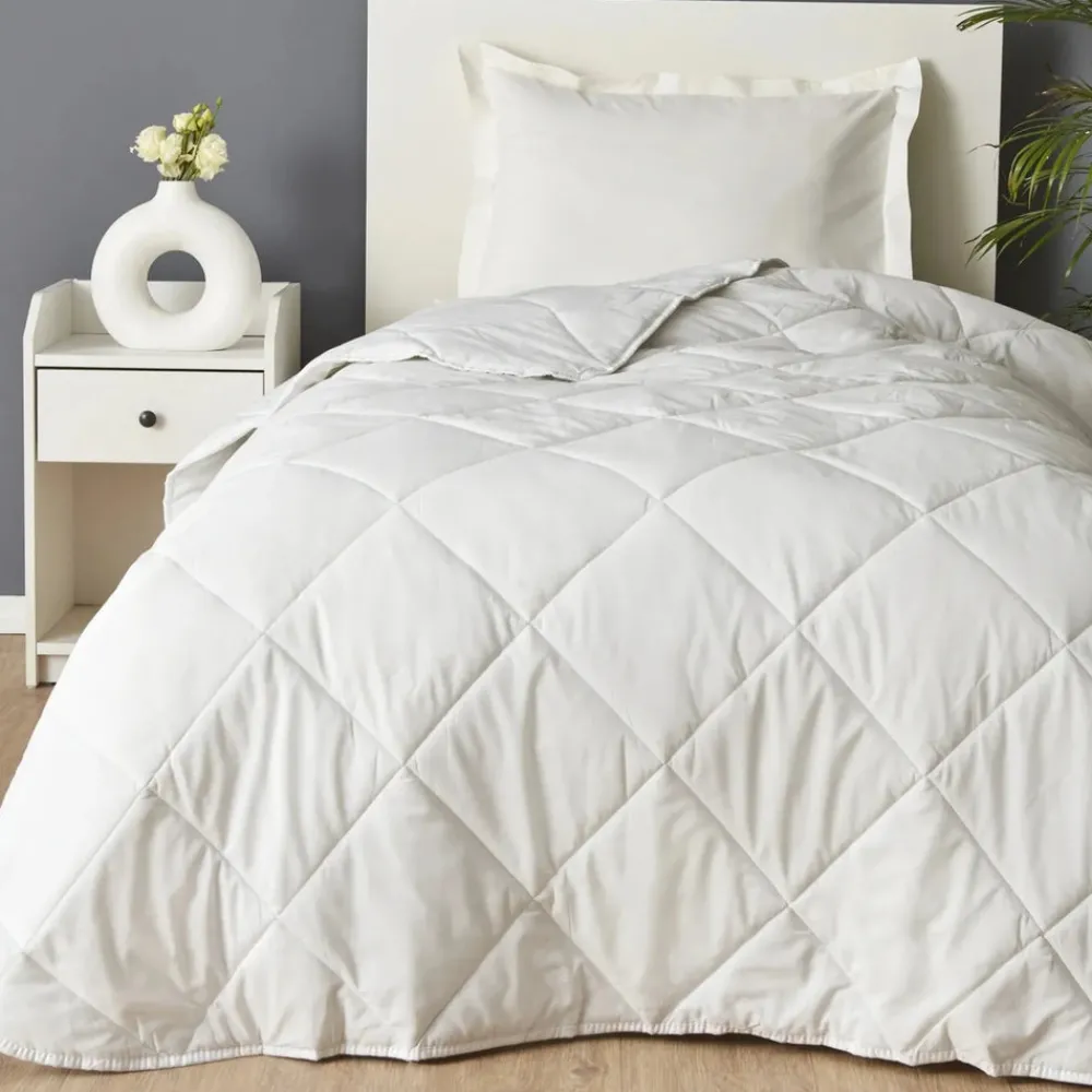 Clearance Home Winter Microfiber Duvet, Single, 155cmx215cm, White Duvets