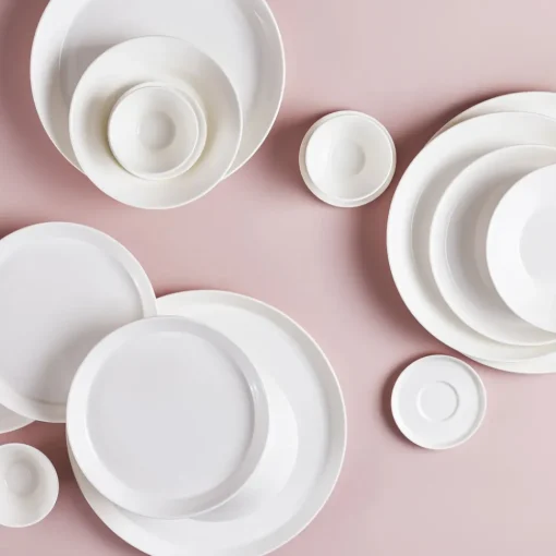 Discount Hussein Chalayan Digital 6-Piece Fine Pearl Dinner Set, White See All Dinner Sets|Fine Bone Dinner Sets