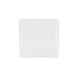 New Ivy Porcelain Dinner Plate, 25cmx25cmx2.2cm, White Dinner Plates