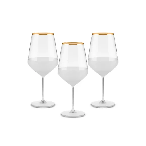 Jasmine 3-Piece Wine Glass Set, 490ml, White Wine And Champagne Glasses
