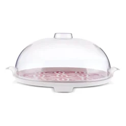 New Jofy 2-Piece Cake Dome, 35cm, Red Serving Platters