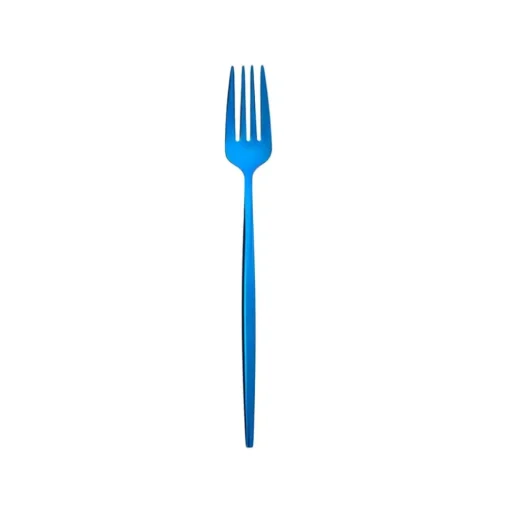 Online Jupiter 30-Piece Stainless Steel Cutlery Set for 6 People, Shiny Blue Cutlery Sets