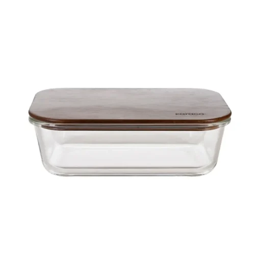 New Karya Acacia Storage Container, 1300ml, Storage Containers