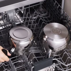 New Kayra Stainless Steel Induction Teapot Set, Medium, Black Silver Turkish Coffee Pots|Turkish Teapots