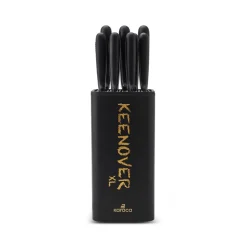 Keenover 9 Piece Knife Block Set, Black Knife Sets