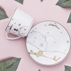 Sale Le Petit 4-Piece Porcelain Espresso Turkish Coffee Cup for 2 People, 80ml, Multi Espresso & Turkish Coffee Cup Sets