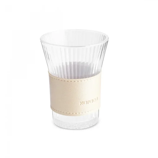 Outlet Leather Cool Touch Latte Coffee Glass, 210 Ml, Coffee Glasses