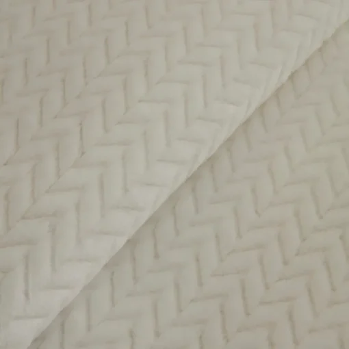 Leaves Wellsoft Blanket, Single, 150x200cm, White Throws & Blankets