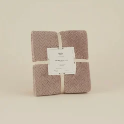 Discount Leaves Wellsoft Blanket, 130x150cm, Stone Throws & Blankets