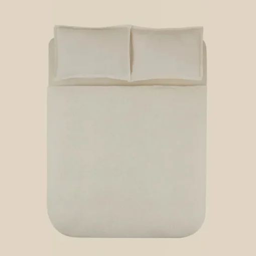Best Leaves Wellsoft Blanket, Double, 200x220cm, White Throws & Blankets