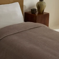 Leaves Wellsoft Blanket, Double, 200x220cm, Stone Throws & Blankets