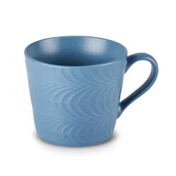 Hot Lily 2-Piece Mug Set, 320 ml,Blue, White Mugs