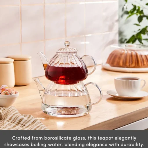 Discount Lori Borosilicate Glass Teapot Set, Transparent Turkish Coffee Pots|Turkish Teapots