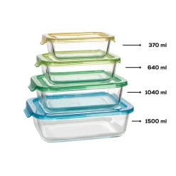 Hot Lucy Storage Container, 1040ml, Transparent Storage Containers