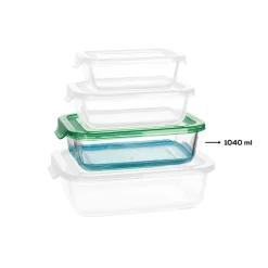 Hot Lucy Storage Container, 1040ml, Transparent Storage Containers