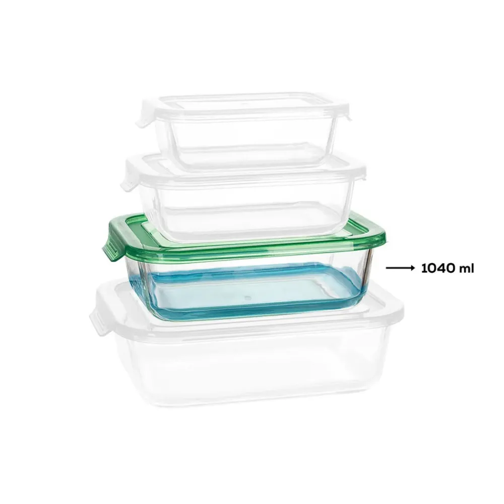 Hot Lucy Storage Container, 1040ml, Transparent Storage Containers
