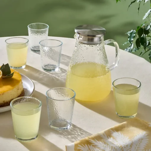 Clearance Luminous 7-Piece Tumbler Glass Set, Transparent Tumbler Glasses