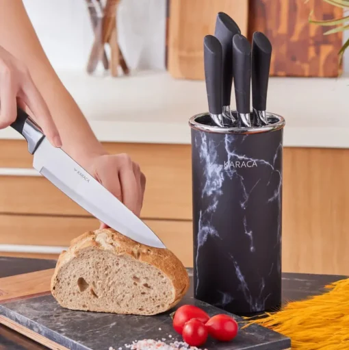 Hot Marble 5 Piece Knife Block Set, Knife Sets