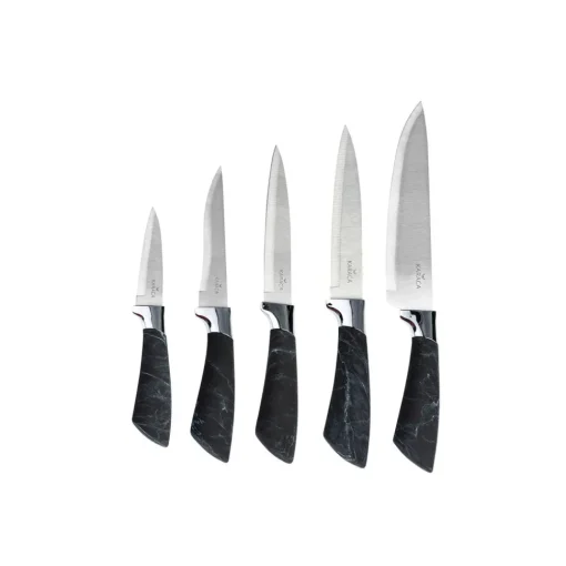 Hot Marble 5 Piece Knife Block Set, Knife Sets