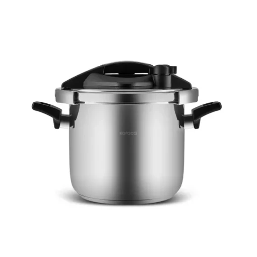 Outlet Marsilya Stainless Steel Induction Pressure Cooker Set, 7L, Silver Black Pressure Cooker|Induction Cookware
