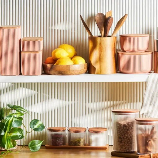 Best Massimo 3 Piece Spice Jar Set, 330ml, Transparent Spice Racks|Spice Jars
