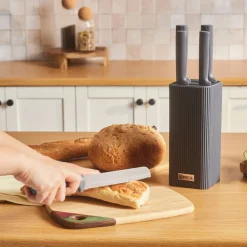 Hot Massimo Line 6-Piece Stainless Steel Knife Set, Anthracite Knife Sets