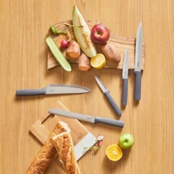 Hot Massimo Line 6-Piece Stainless Steel Knife Set, Anthracite Knife Sets