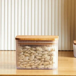 Massimo Storage Container, 1L, Transparent Brown Storage Containers