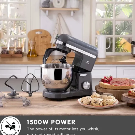 Online Mastermaid Chef Pro Zero Side Tech Stand Mixer, 5L, 1500W, Space Grey Stand Mixers