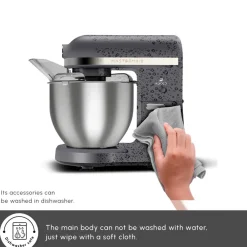 Online Mastermaid Chef Pro Zero Side Tech Stand Mixer, 5L, 1500W, Space Grey Stand Mixers
