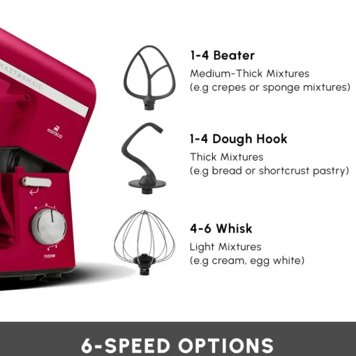 Outlet Mastermaid Chef Pro Zero Side Tech Stand Mixer, 5L, 1500W, Stand Mixers