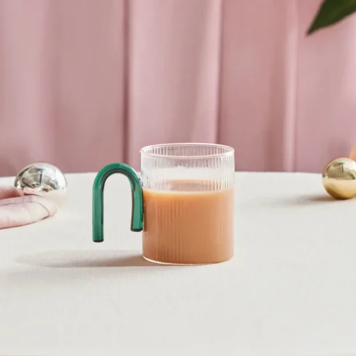Sale Miracle Glass Mug, 320ml, Green Mugs