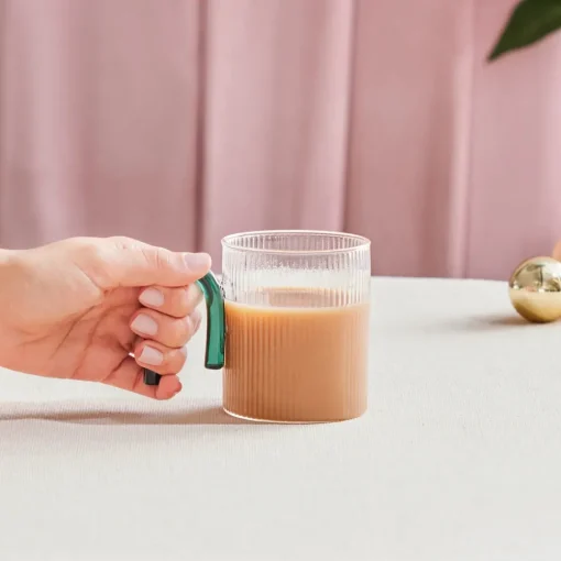 Sale Miracle Glass Mug, 320ml, Green Mugs