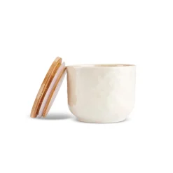 Nebula Stoneware Storage Container, 8cm, Beige Storage Containers