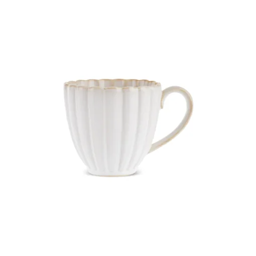 Sale New Daisy Stoneware Mug, 230ml, White Mugs