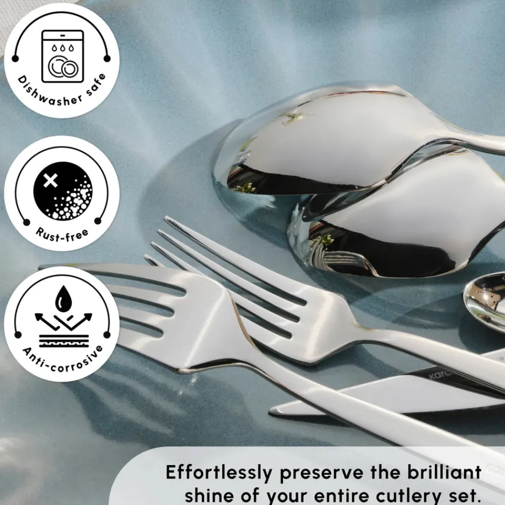 Best New Thor 84-Piece Stainless Steel Cutlery Set for 12 People, Silver Cutlery Sets